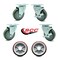 Service Caster Regency 600UBCKIT6 U-Boat Cart Caster and Wheel Replacement Set - REG-20S414-PPUB-TP2-2-TLB-2PPUD820-2 - alternate 2